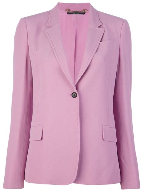 slim jimmy pink gucci coat|Gucci blazers for women.